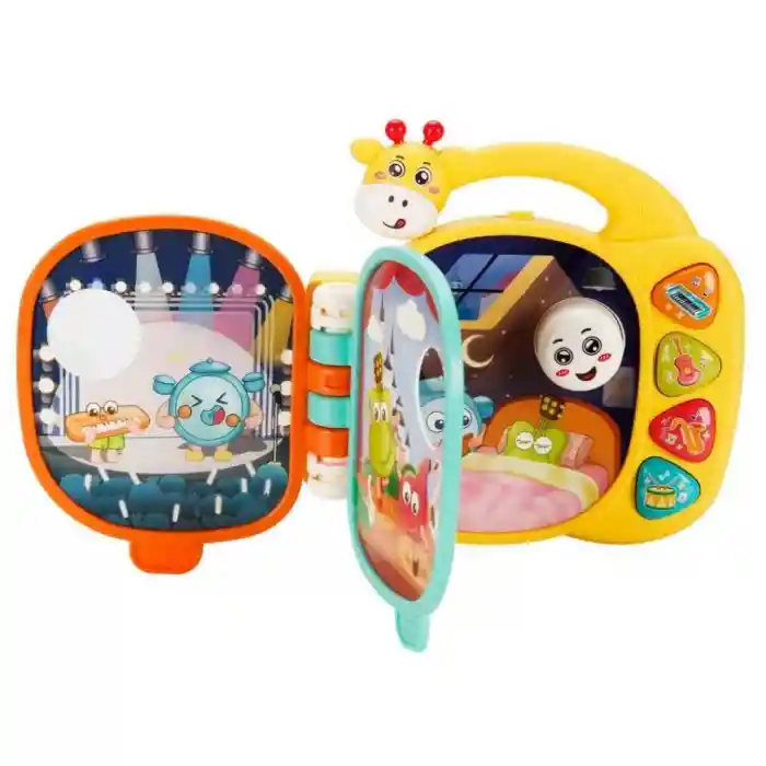 Sesli ve Işıklı Zürafa Figürlü Müzik Kitabı