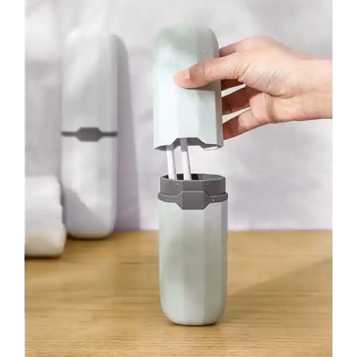 Seyahat Tipi Diş Fırçası ve Makyaj Fırça Kabı 2 Renk