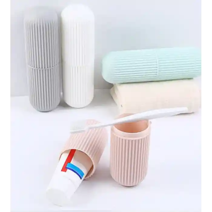 Seyahat Tipi Diş Macunu ve Fırçası Kabı 4 Renk