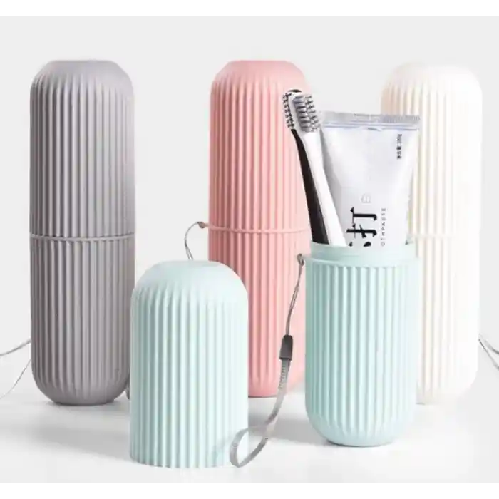 Seyahat Tipi Diş Macunu ve Fırçası Kabı 4 Renk