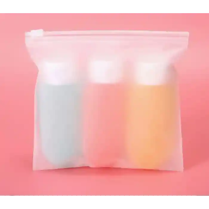 Seyahat Tipi Doldurulabilir Krem Şampuan Kutusu 3 lü Set