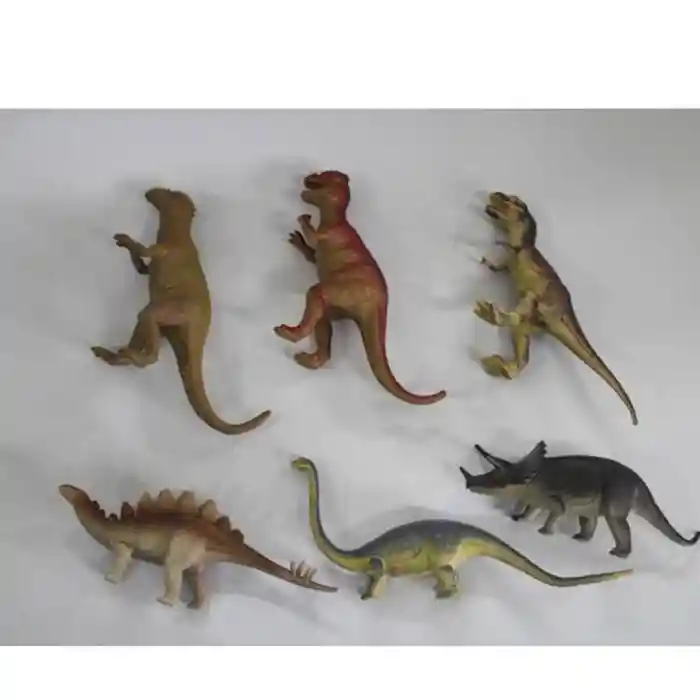 SH-9001-Vardem Poşetli 6Pcs 8 İnch  Çiftlik Hayvan ve Dinozor Set