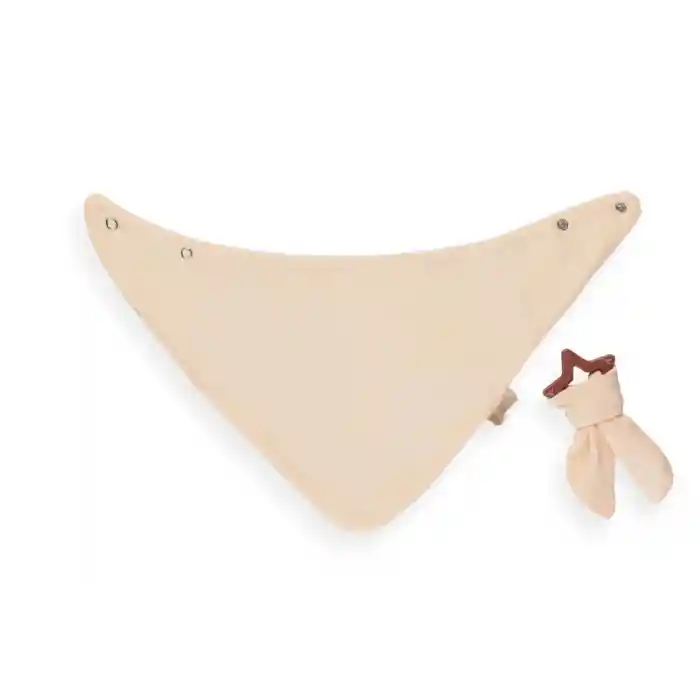 Silikon Diş Kaşıyıcılı Müslin Önlük 736 Somon