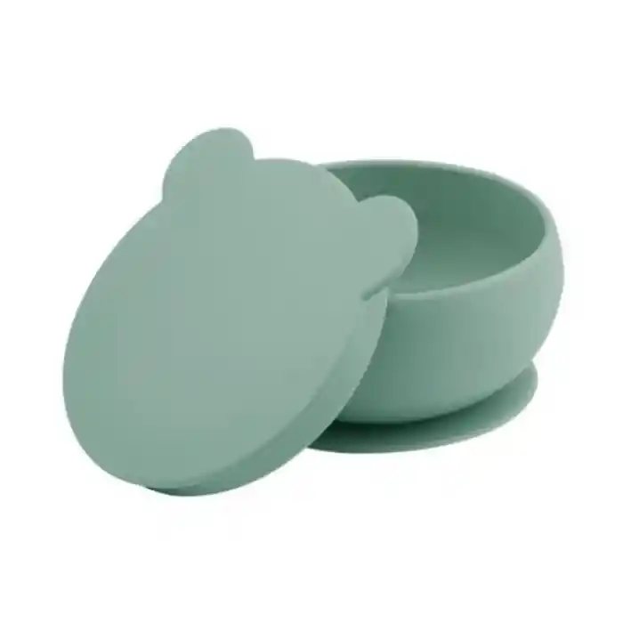 Silikon Kapaklı Kase River Green