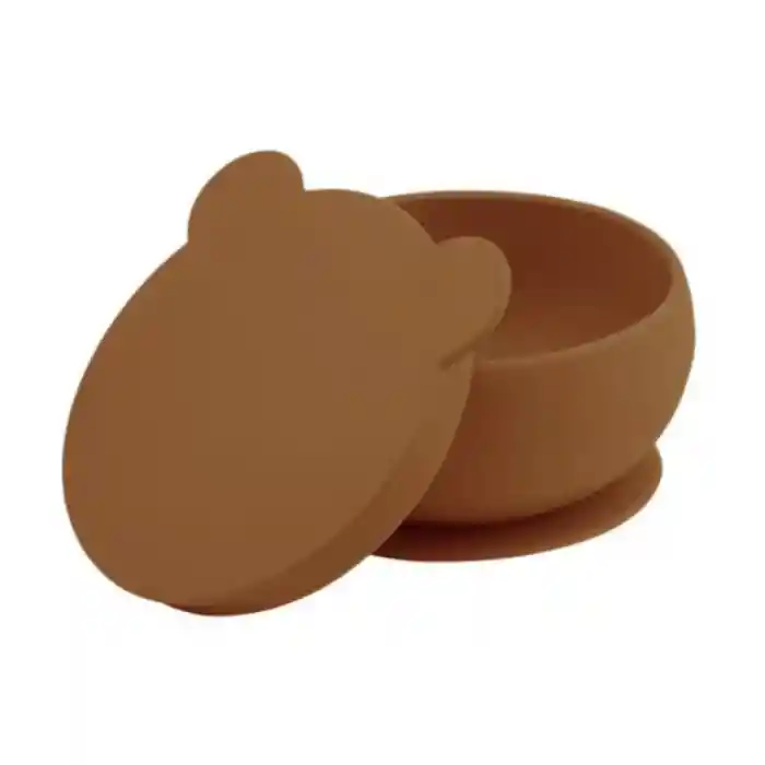 Silikon Kapaklı Kase Woody Brown