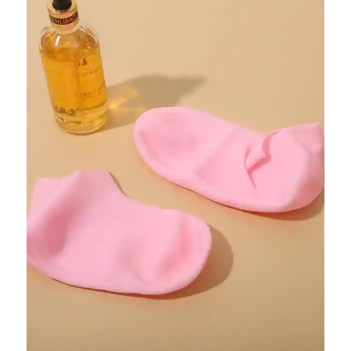 Silikon Nemlendirici Çorap Ayak Bakım Çorabı Pembe