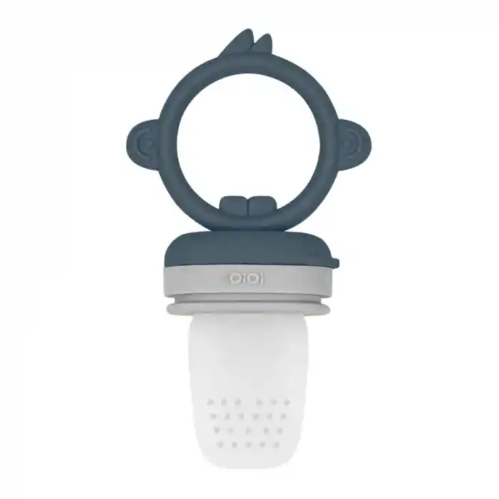 Silikon Püre Meyve Sebze Emziği Deep Blue / Powder Grey