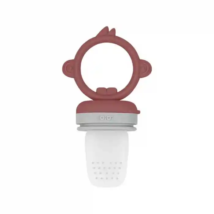 Silikon Püre Meyve Sebze Emziği Velvet Rose / Powder Grey