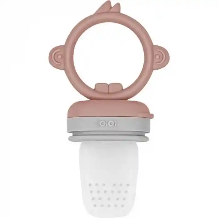 Silikon Püre Meyve Sebze Emziği Woody Brown / Powder Grey