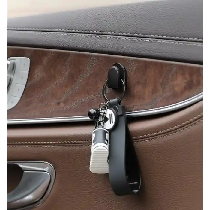 Siyah Çok Amaçlı Yapışkanlı Kanca 10 lu