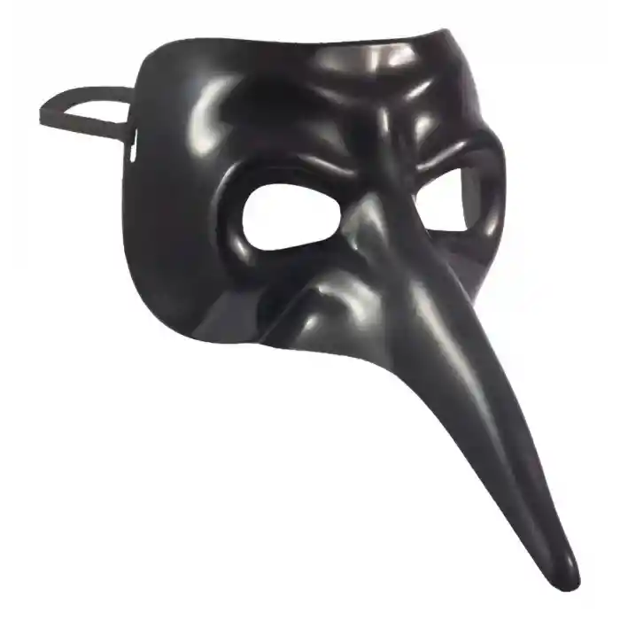 Siyah Uzun Burun Veba Doktoru Maskesi