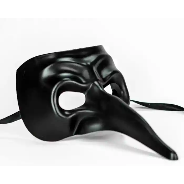 Siyah Uzun Burun Veba Doktoru Maskesi
