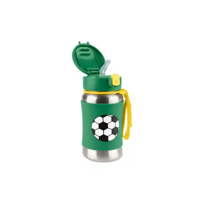 Skip Hop Zoo Pipetli Paslanmaz Çelik Suluk 350 ml Futbol