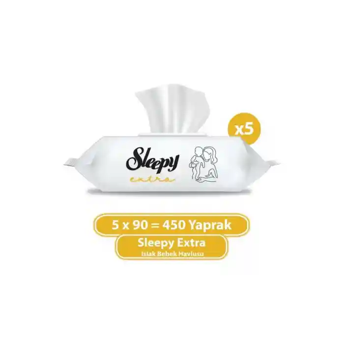 NessiWorld Ekstra Islak Havlu Mendil 5x90 450 Yaprak