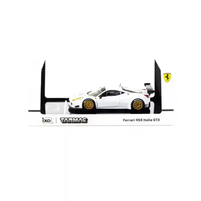 NessiWorld Works X iXO Models 1/64 Ferrari 458 Italia GT3 White