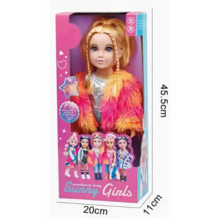 Tatlı Moda Oyuncak Bebeği 40 cm