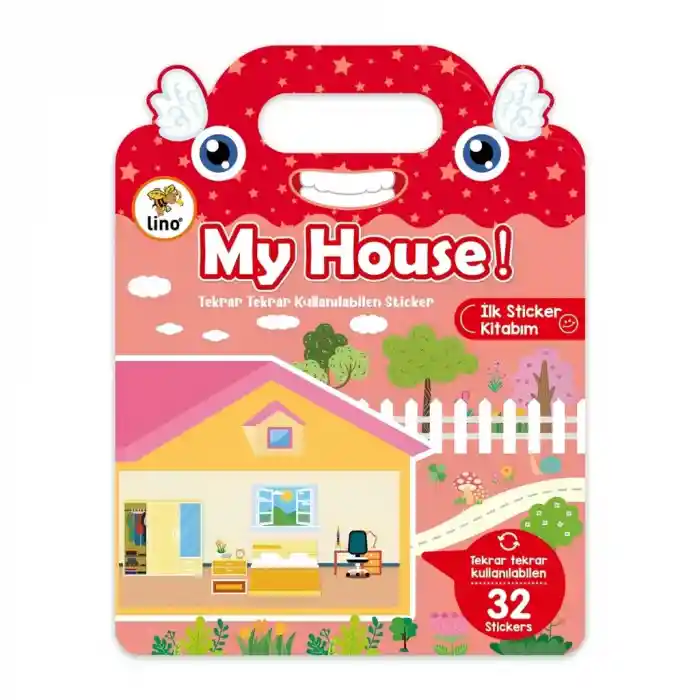 Tekrar Kullanılabilen İlk Sticker Kitabım My House