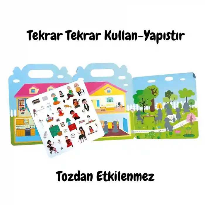 Tekrar Kullanılabilen İlk Sticker Kitabım My House