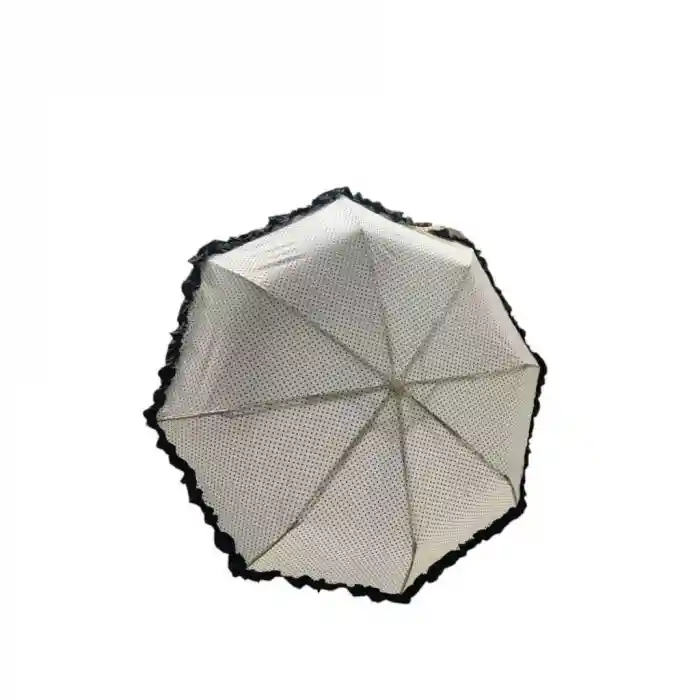 TK-3665 Katlanır Otomatik Şemsiye 8 Telli Desenli Fırfırlı