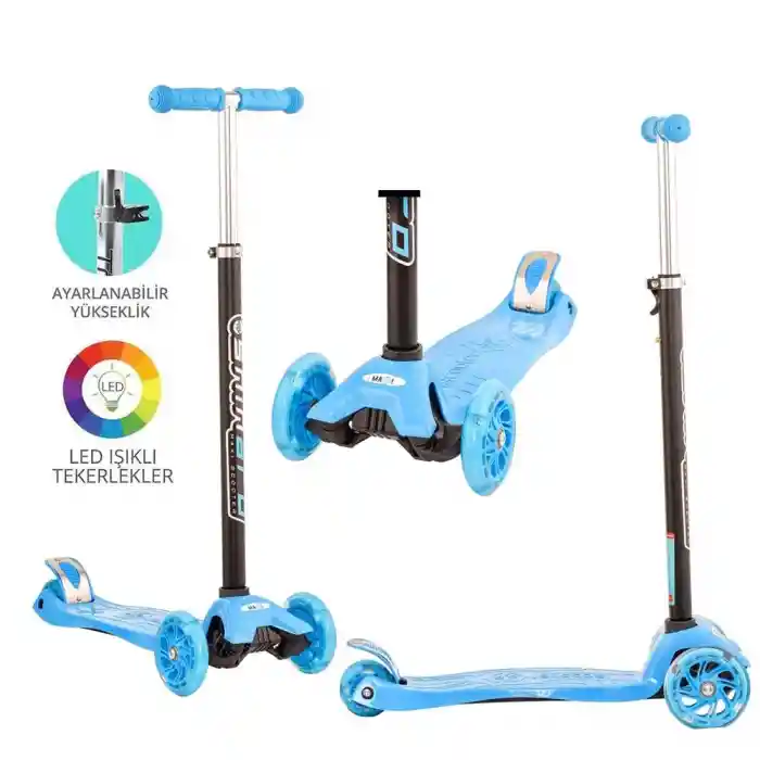 Torutoys Mavi Twist Işıklı Scooter