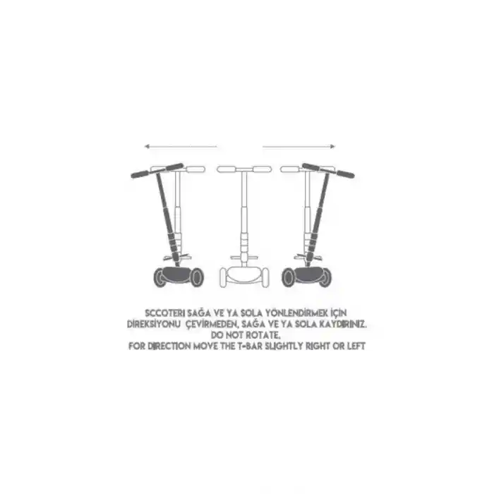 Torutoys Maxi Twist Işıklı Scooter Pembe