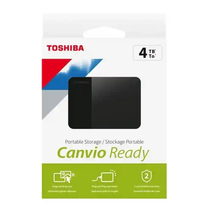 TOSHIBA CANVIO READY 4TB USB3.2 2.5 HARICI HDD HDTP340EK3CA