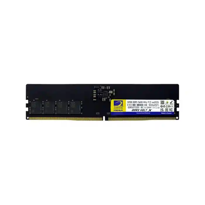 TWINMOS 32GB 5600MHz DDR5 PC RAM TMD532GB5600U46WO