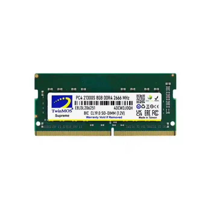 TWINMOS 8GB 2666MHz DDR4 MDD48GB2666N NOTEBOOK RAM