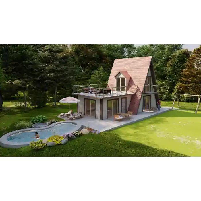 Üçgen Ev (Hafif Çelik Villa)