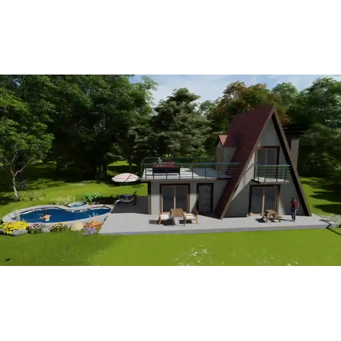 Üçgen Ev (Hafif Çelik Villa)