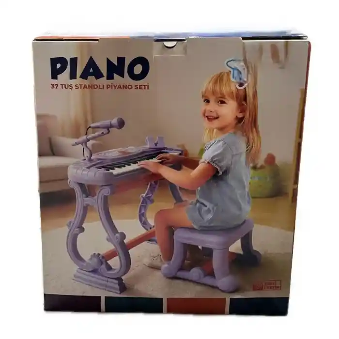 URT033-003 AYAKLI 37 TUŞ PİANO ORG - LİLA
