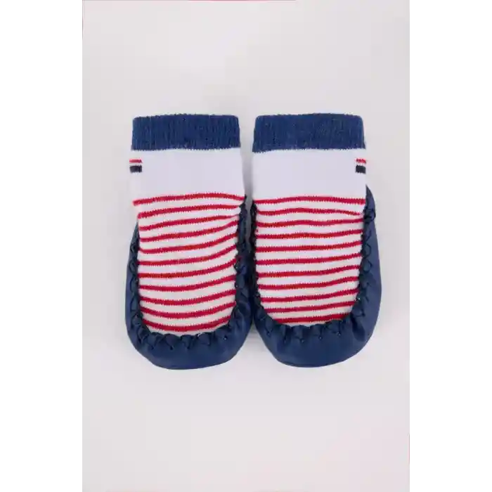 Çarık Çorap USB2600 Beyaz-Lacivert