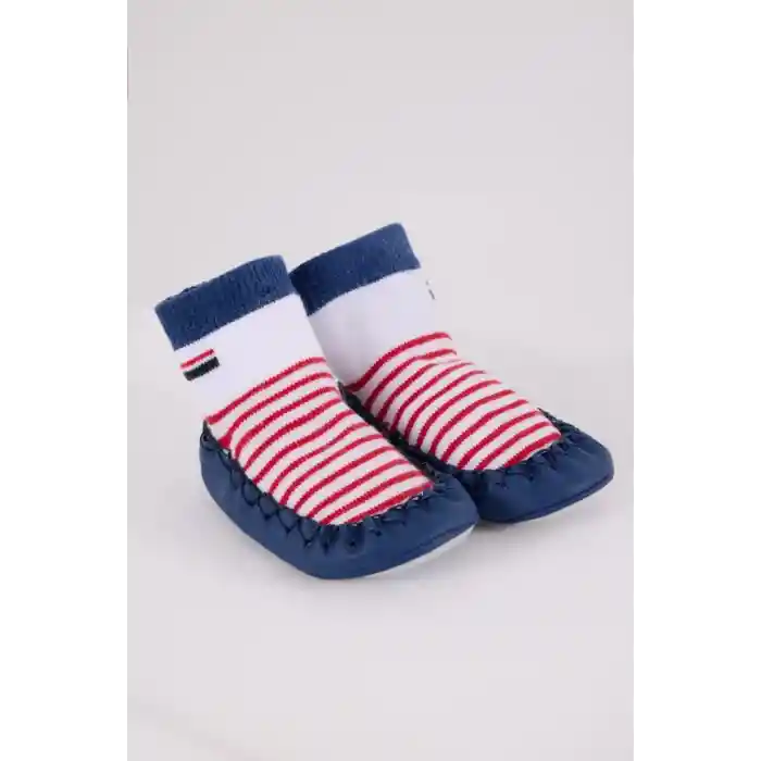 Çarık Çorap USB2600 Beyaz-Lacivert