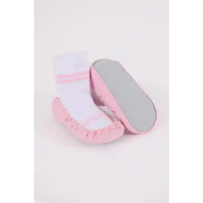 Çarık Çorap USB2800 Beyaz-Pembe