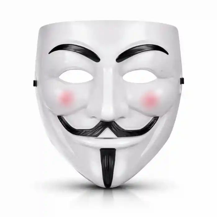 V Mask Premium Vendetta Beyaz Maske (Guy Fawkes Stil)