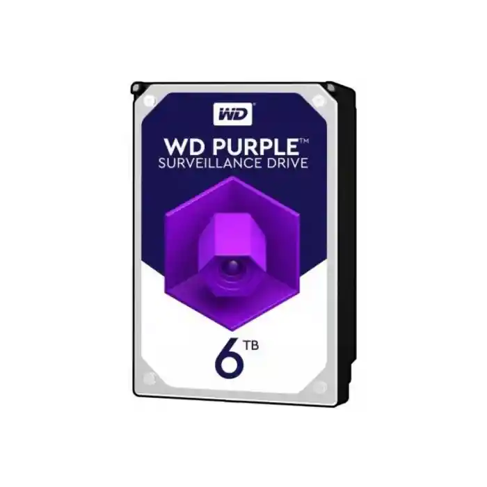 WD PURPLE 6TB 5400RPM 64MB SATA3 6Gbit/sn WD62PURZ 7/24 HDD