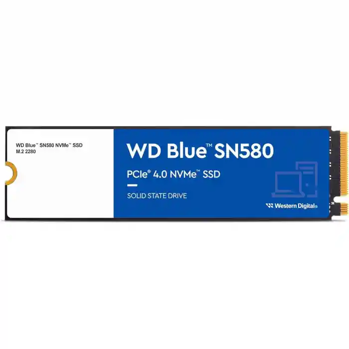 WD SN580 500GB 4000/3600/MB/s M2 PCIe GEN4 NVME SSD WDS500G3B0E