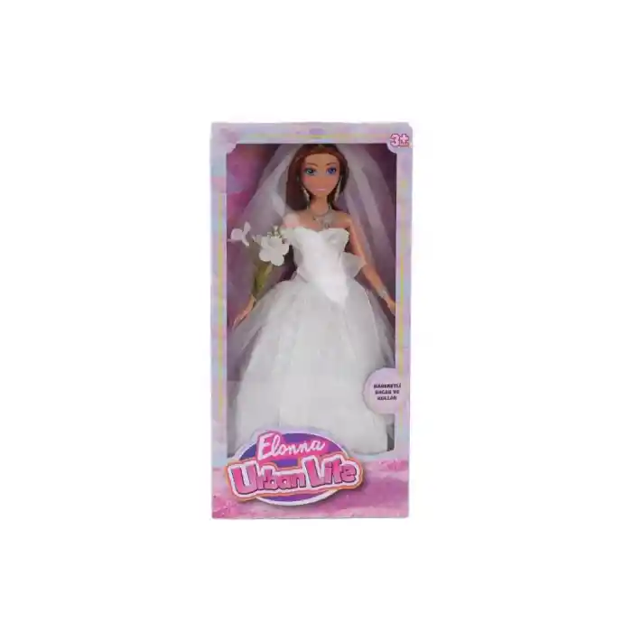 WG-661048 KUTULU 29CM GELİNLİKLİ BEBEK