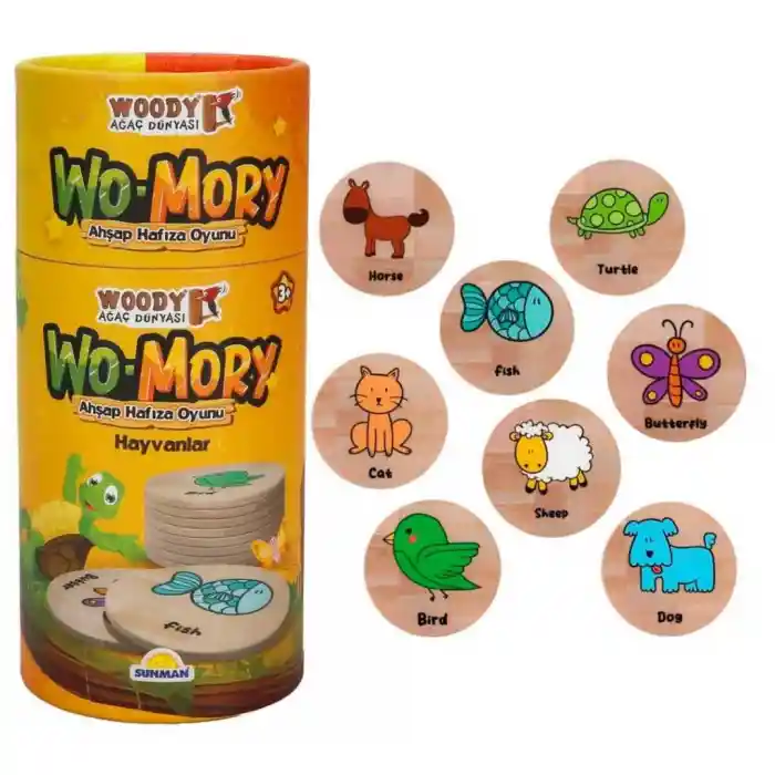 Woody Wo-Mory Ahşap Hafıza Oyunu