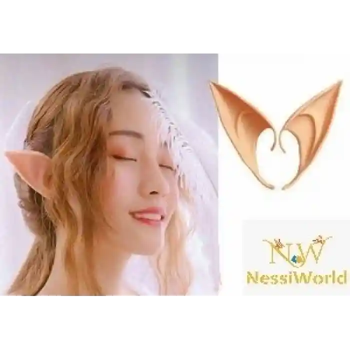 Yumuşak Malzemeden İmal Lateks Elf Kulağı 1 Çift 10x5 cm