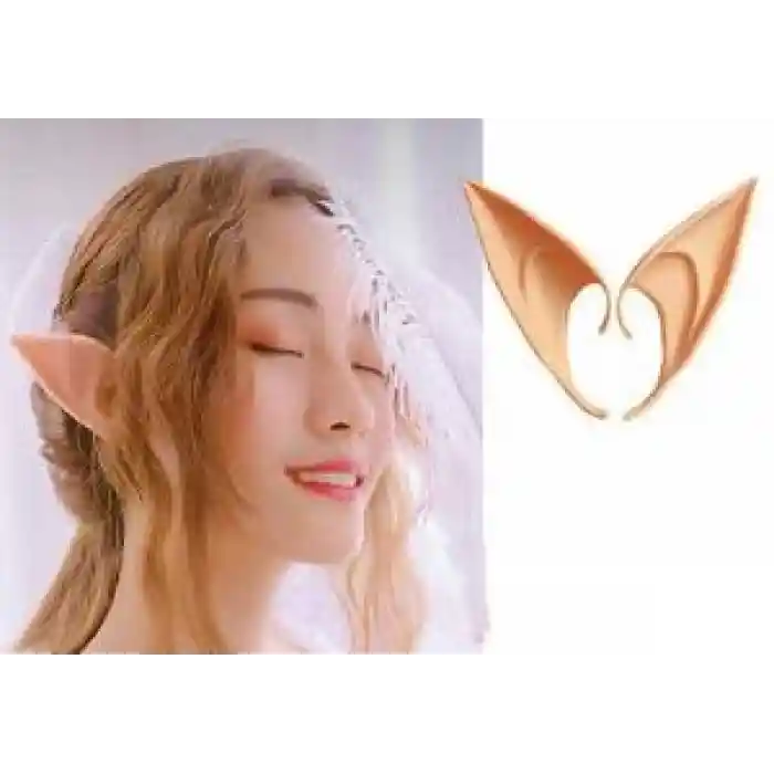Yumuşak Malzemeden İmal Lateks Elf Kulağı 1 Çift 10x5 cm NessiWorld
