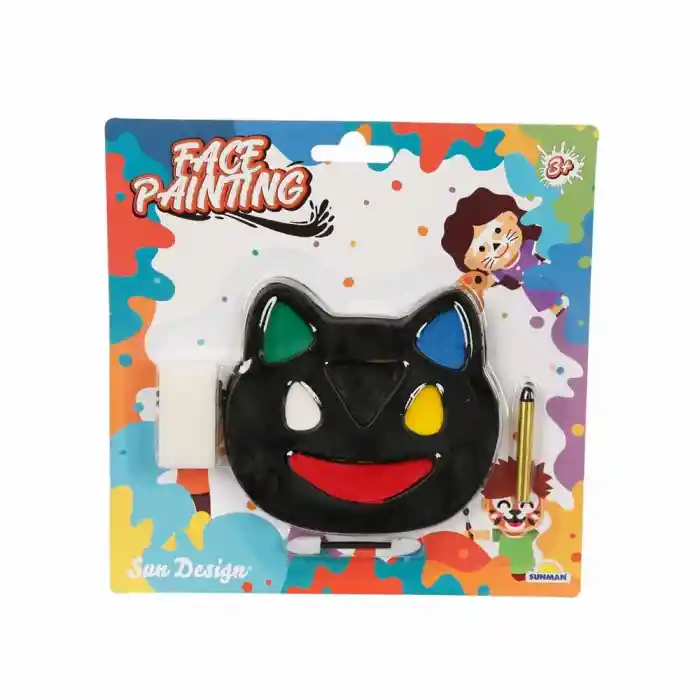 YÜZ BOYASI 1 KALEMLİ 6 RENK KEDİ -SUN