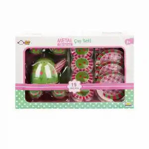 02169 Metal Oyuncak Çay Takımı 15 Parça -