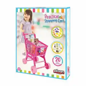 07 608   Pratik Pembe Market Arabası (meyve ve sebze)