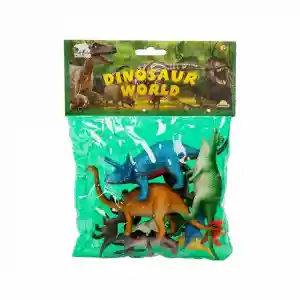 0710 Dinozorların Dünyası Poşetli Hayvan Oyun Seti Orta Boy