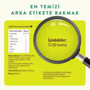 %100 Sade Hurma Ezmesi 400 Gr