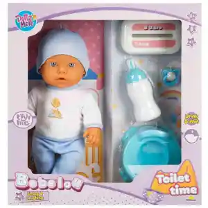 1030141 Sesli Tuvalet Zamanı Bebek Seti 32 cm -NessiWorld