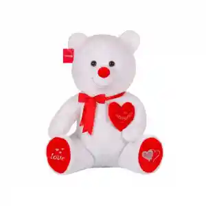 1054B  Tıkıl Ayı 70 cm Beyaz-Selay Oyuncak