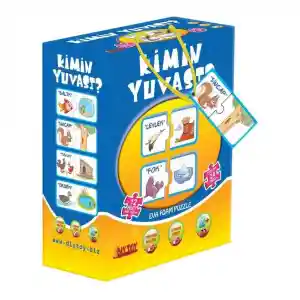 8513 2 Lİ KİMİN YUVASI PUZZLE  KUTULU
