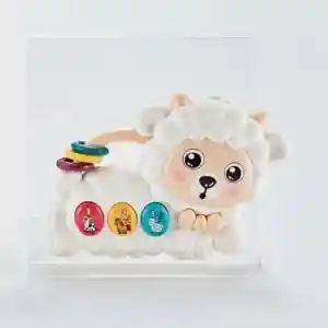 855-201D PİLLİ MÜZİKLİ KUZU -ZRV